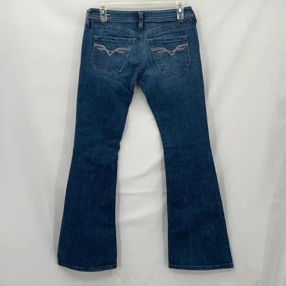 Diesel Lowky B.C. Jeans Womens 26 Blue Bootcut Low Rise Stretch Made in Italy - Picture 4 of 9
